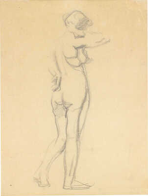 Серов Валентин Александрович. Стоящая обнаженная натурщица